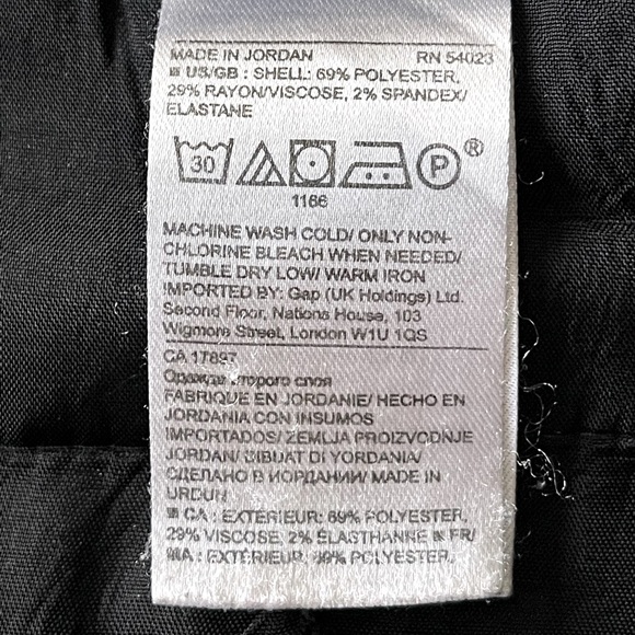 Banana Republic Logan Sailor Trouser in Black Luxe Brushed Twill Pants (size 8) - Picture 14 of 16